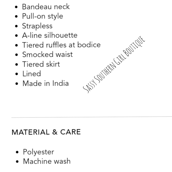 🆕⭐1 STATE for Revolve black strapless tiered midi dress - Picture 10 of 11